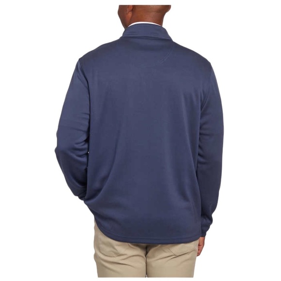 Men's Pebble Beach XXL 50 - 52 Quarter Zip V-Neck Long Sleeve Navy Blue Mockneck - Picture 6 of 9